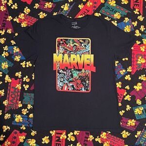 Mens MARVEL Complete Heroes Comic Graphic Tee Shirt / Size L